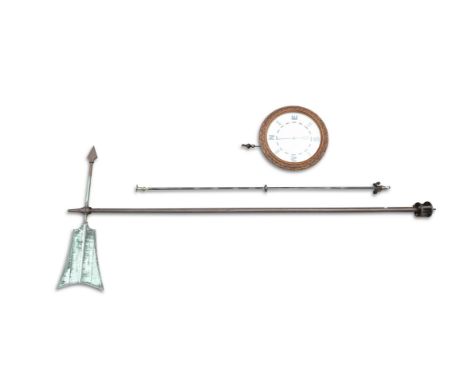 A WEATHER VANE. 345cm highCondition Report:  - Good condition- No indication of age- Secondary pole in good condition, with b