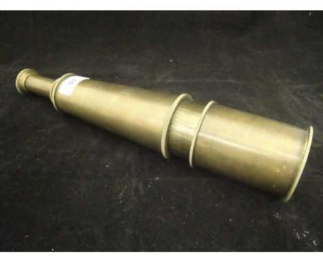 A reproduction brass telescope (32")*