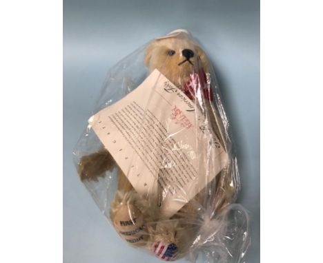 A Steiff 'First American' Teddy Bear, with white tag, number 667183, limited production in 2003, exclusive to North America, 