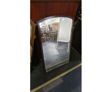 An Oak Framed Wall Mirror, 78cm High 
