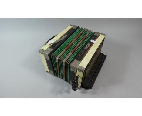 A German 'Grand Organ' Accordion by Gebr Ludwig, 26cm Long 