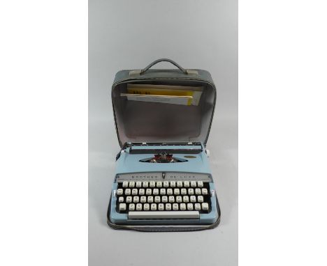 A Portable Vintage Brother Deluxe Typewriter 