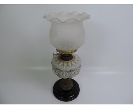 Oil Lamp with Glass Reservoir 