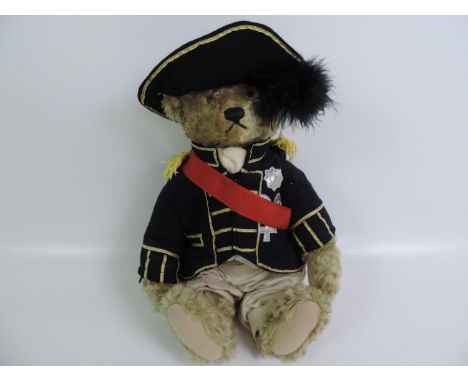 Steiff Growler Bear in Military Dress - 38cm Tall 