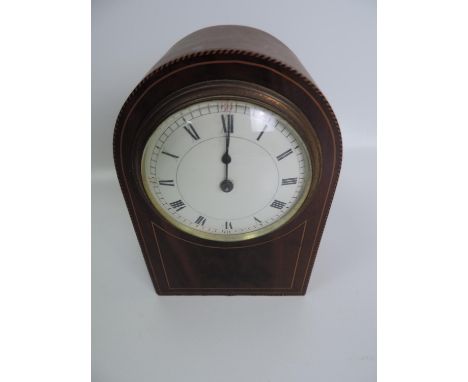 Mahogany Mantel Clock with French Movement - Not Seen Running 