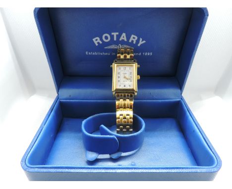 Boxed Rotary Elite Reverso Ladies Wristwatch 