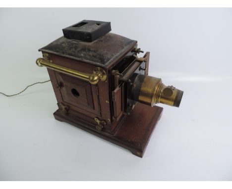 Mahogany Magic Lantern Projector 