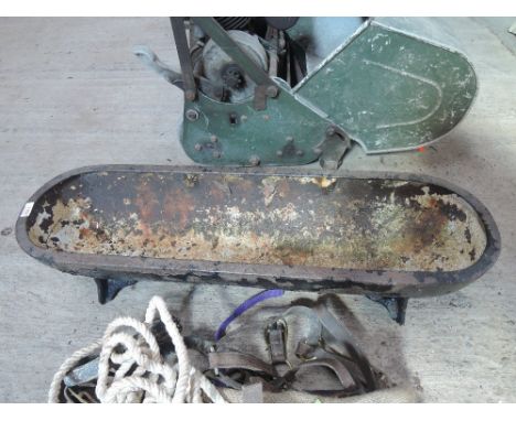 A long cast iron trough 