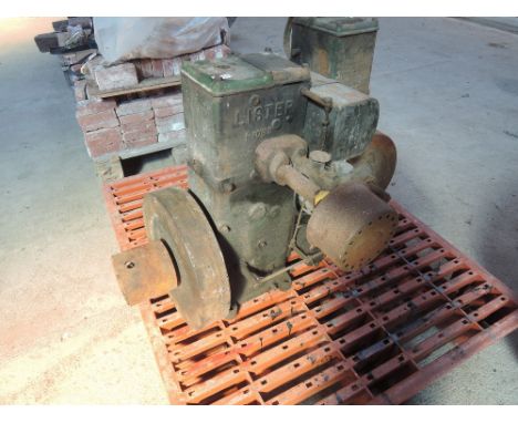 A vintage Lister engine marked 1062