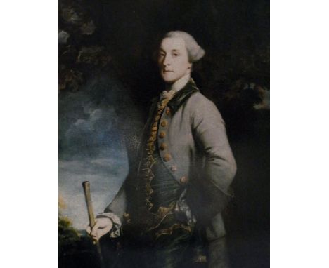 Colour print
After oil portrait of a gentleman in the 18th century style together with a similar portrait of a young girl and