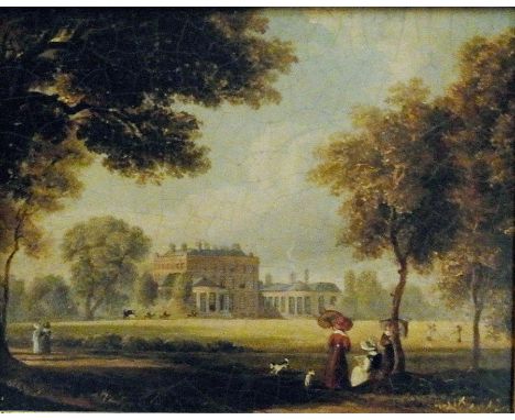 Pair of colour prints
After oils of parkland scenes in ornate frames and a large colour print of alpine scene