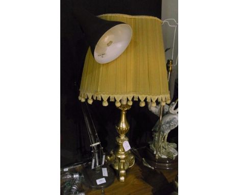 Giltwood table lamp and an angle-poise (2)