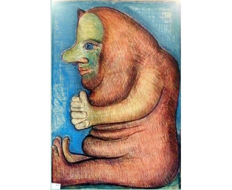 Colour print
After Herman Shulry(?)
Study of fairytale creature signed and dated in pencil possibly '75