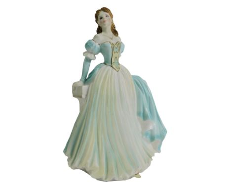 A Royal Worcester Olivia Summer Romance figure, in a Coalport box, 22cm high. 