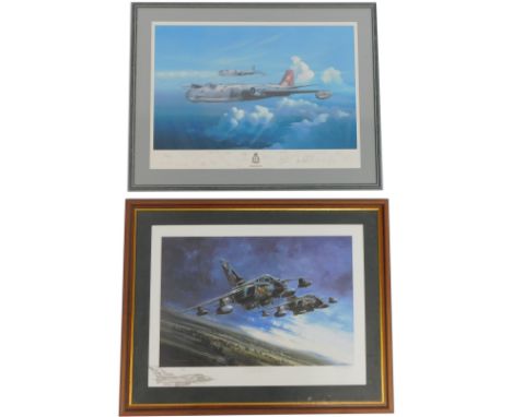 Two aviation prints, comprising Pave Way Tordedos, limited edition 18/500,  After Michael Wandett, with a certificate of auth