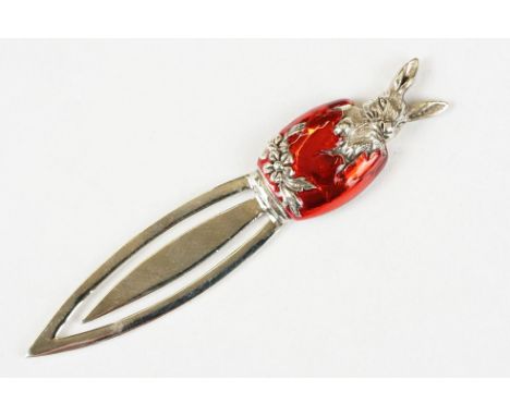 Silver and Enamel Peter Rabbit Bookmark 