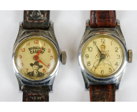 Two 1950's Timex Watches including Hopalong Cassidy and Cinderella 