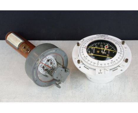 Henry Browne &amp; Son " Sestrel " nautical ships compass (14cm diameter), together with a Henry Browne &amp; Son " Sestrel "