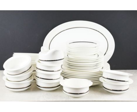 Wedgwood Susie Cooper Design ' Charisma ' dinner service, pattern no. C2184, to include a serving platter, 2 serving dishes, 