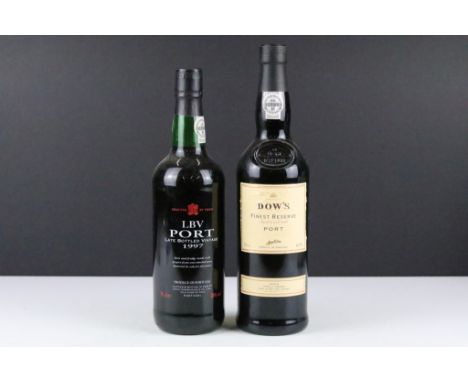 Two 75cl bottles of Port to include LBV Port Late Bottled Vintage 1997 and Dow's Finest Reserve Port 