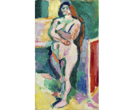 HENRI MATISSE (1869-1954)Nu (femme) debout, also titled Nu près du paravent signed 'Henri Matisse' (upper right)oil on canvas