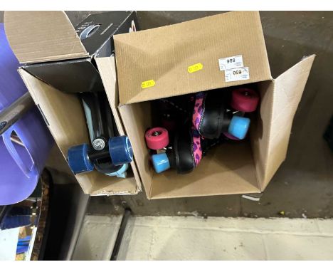 Two pairs of roller skates