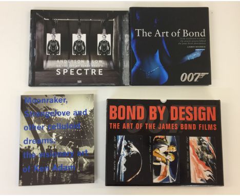 THE ART OF JAMES BOND - Super lot to include 6 hard backed books on the art and design of Bond films. To include Ken Adam and