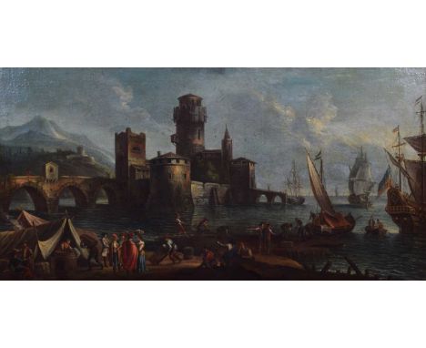 Unsigned, oil on canvas.62cm x 122cm (24.5in x 48in)Condition report: The painting is in good, restored condition. The painti