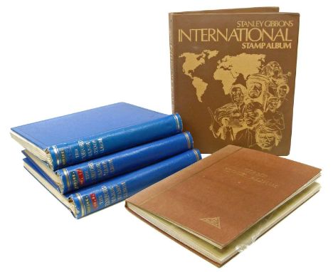 Mainly British Commonwealth and Empire stamp collection in three Stamford Major albums, SG International albums and stockbook