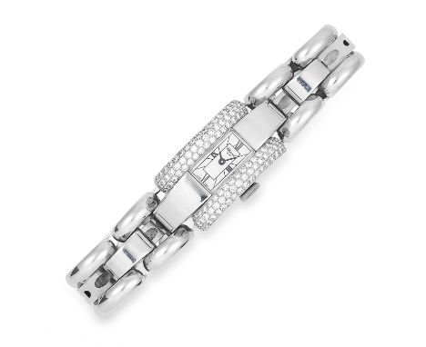 DIAMOND LA STRADA LADIE'S WRISTWATCH, CHOPARD with round cut diamond set bezel, 17.5cm, 100.9g.