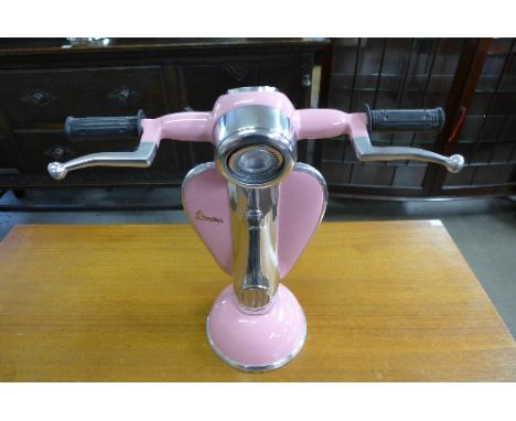 A Vespa pink lamp