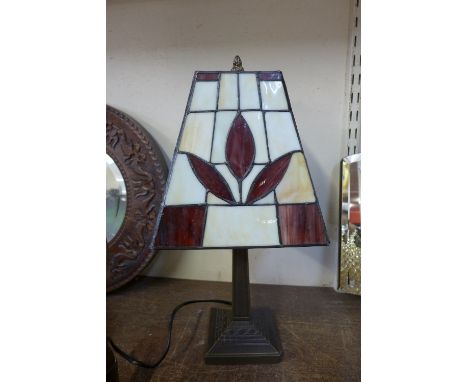 A Tiffany style table lamp