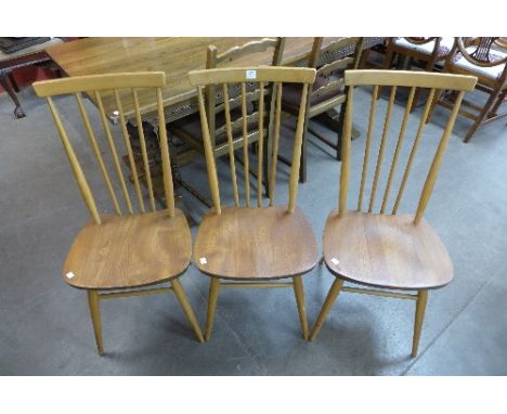 A set of three Ercol chairs