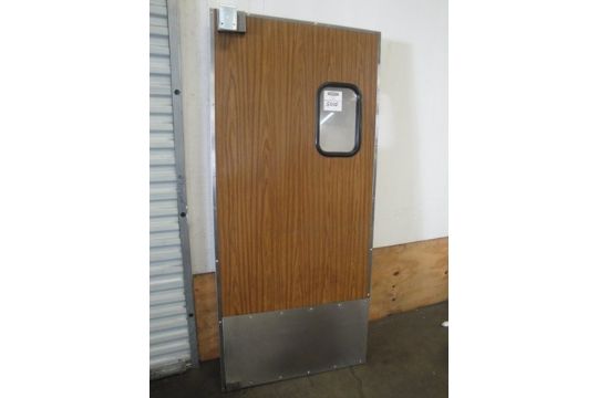 Eliason 35 5 X78 25 Wood Metal Swing Door With Window