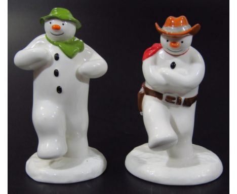 Two Coalport Characters The Snowman figures, Cowboy Jig, 14cm high, and Magical Moment, each first edition, printed marks ben