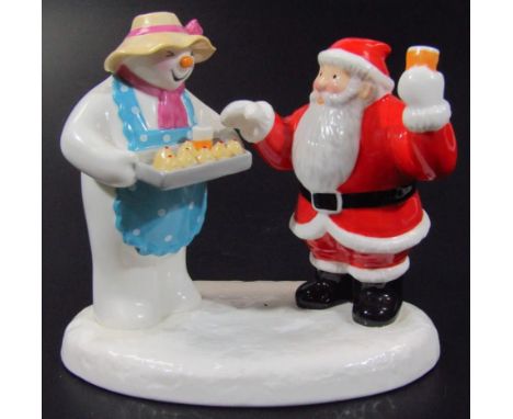 A Coalport Characters Father Christmas figure, All Homemade, first edition, printed marks beneath, 15cm high.