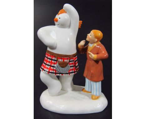 A Coalport Classics The Snowman figure group, Highland Fling, first edition, printed marks beneath, 11cm high.