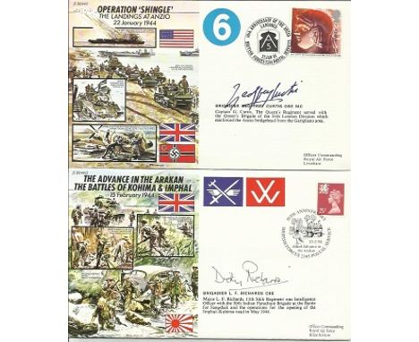  50th Ann WWS JS50 signed cover collection Red album with a nice run of the VIP signed covers from JS/50/44/1 - JS50/45/16b l