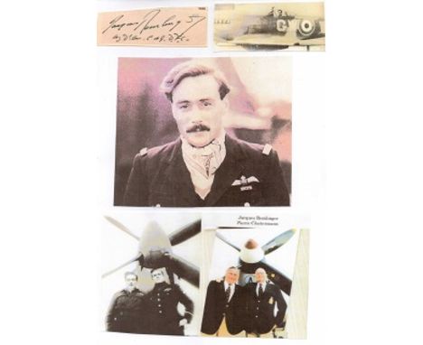  Sous Lieutenant Jacques Remlinger Legion d'Honneur Croix de Guerre DFC (GB) Rare signature of Free French fighter pilot Wing