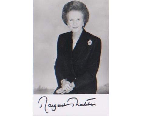  Margaret Thatcher signed 7x5 portrait. Excellent. 