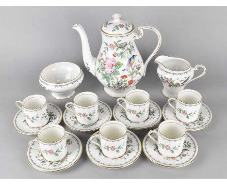 An Aynsley Pembroke Coffee Set for Seven to Comprise Coffee Cans, Saucers, Coffee Pot, Milk Jug and a Sugar Bowl