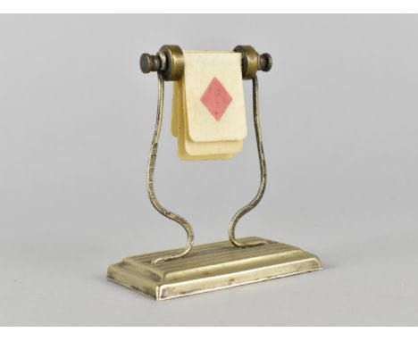 A Edwardian Silver Plated Bridge or Whist Suit Marker, 8.5cm High