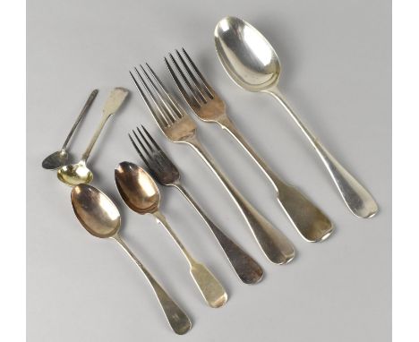 A Collection of Various Silver Flatware to Include Georgian and Victorian Examples, 314g