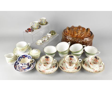 A Collection of Various 19th and 20th Century Ceramics to Comprise Imari Cup and Saucers, Miniature Cups and Saucers to Inclu