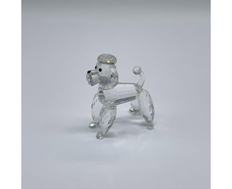 Part of the Pets Corner theme group. A clear crystal dog with black nose and eyes. Swarovski swan marked. This item has its o