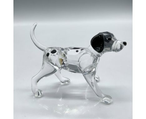 Part of the Peaceful Countryside collection this clear crystal figure has jet crystal eyes, nose, ears as well as spots on hi
