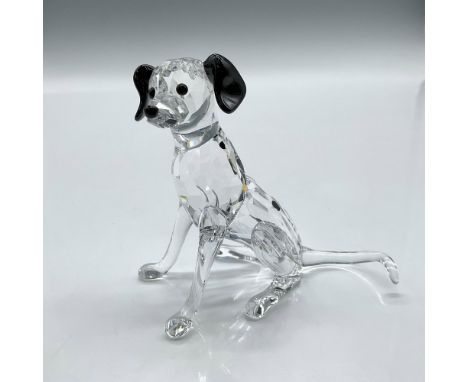 Part of the Peaceful Countryside group this clear crystal figure accented with black crystal eyes, ears, nose and spots on ba