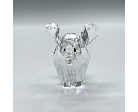 Crystal figure is part of the African Wildlife series, made with crystal faceted body, wide alert ears, frosted tail and blac