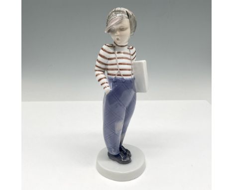 Glossy finish, figure holding newspapers under his arm. B&amp;G backstamp. 2148. Issued: 20th centuryDimensions: 8"H x 2.5" d