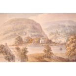 R. C. Cotton (19th Century English School) - Three watercolours - "On The Wye, Cauldwell Rocks",